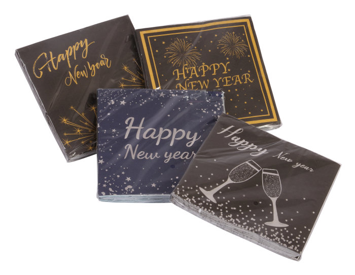 Servietter nyttår 20 stk. 1 pk.